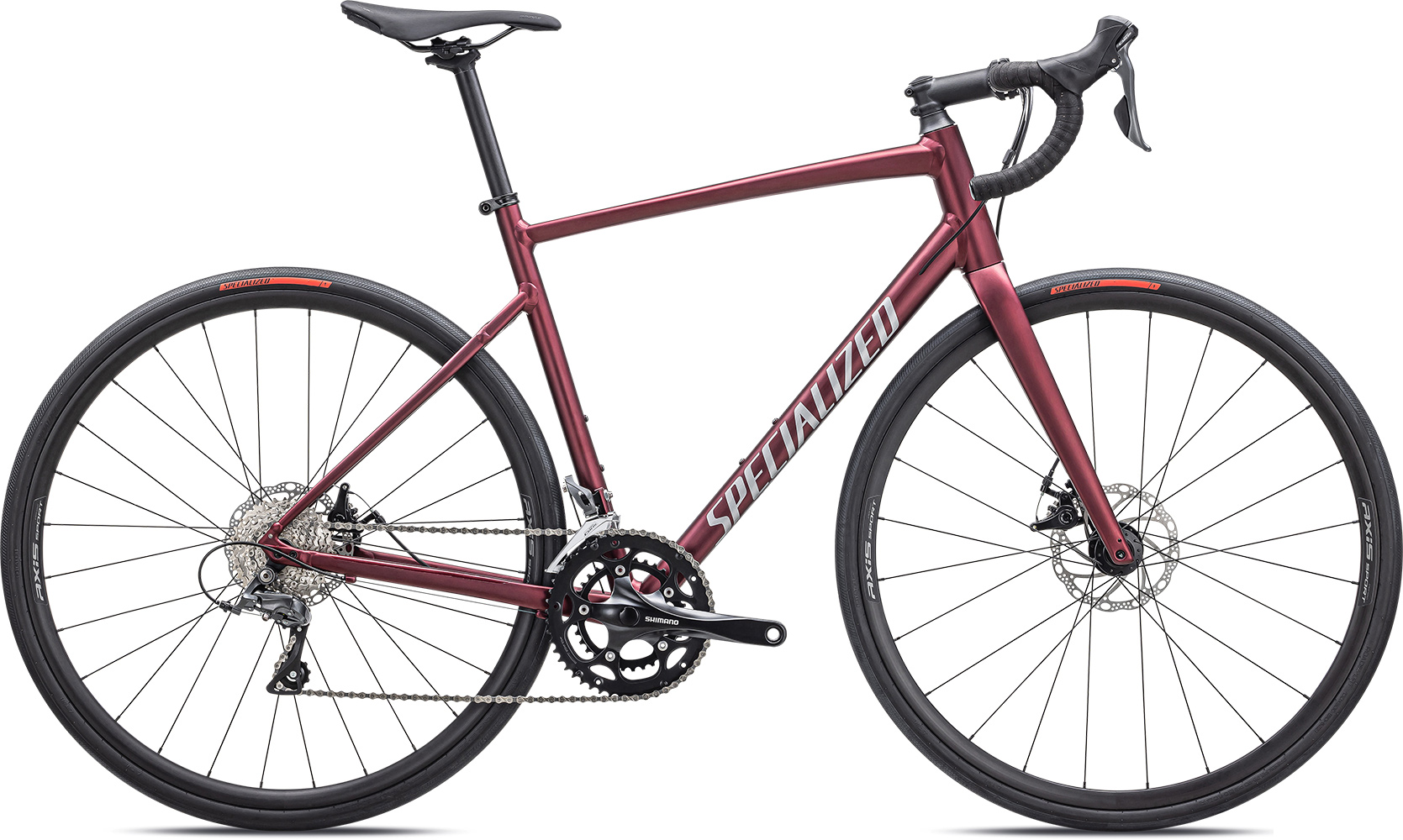 Specialized Allez E5 Disc 2023 Satin Maroon Silver Dust Flo Red 144000.00