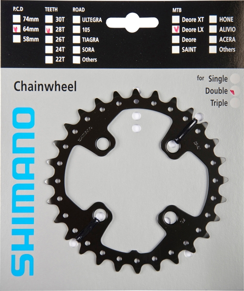 Звезда передняя Shimano SLX для FC-M675 ( 28T-AJ)