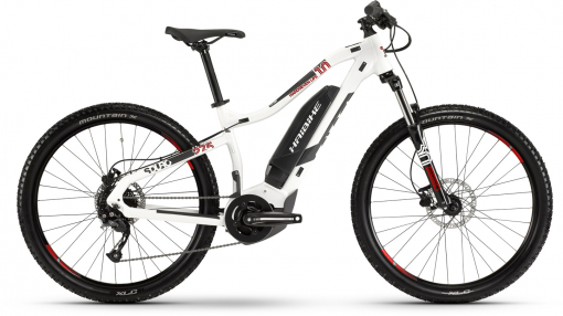 HAIBIKE SDURO HardSeven Life 1.0 400Wh 9s. Altus 2019 /  белый-серый