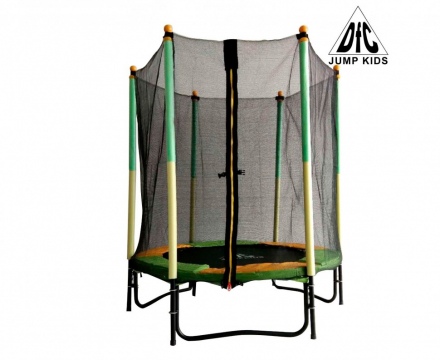 Батут DFC JUMP KIDS 55" зел/желт, сетка (137см)