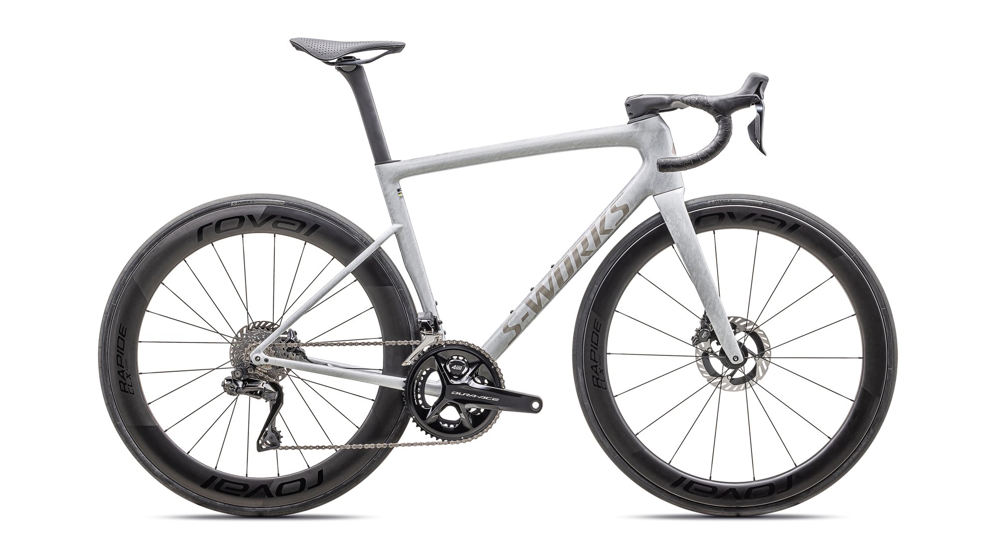 Specialized S-Works Tarmac SL8 Dura-Ace Di2 2025 Gloss Dove Grey / Silver Dust Blurred Impasto