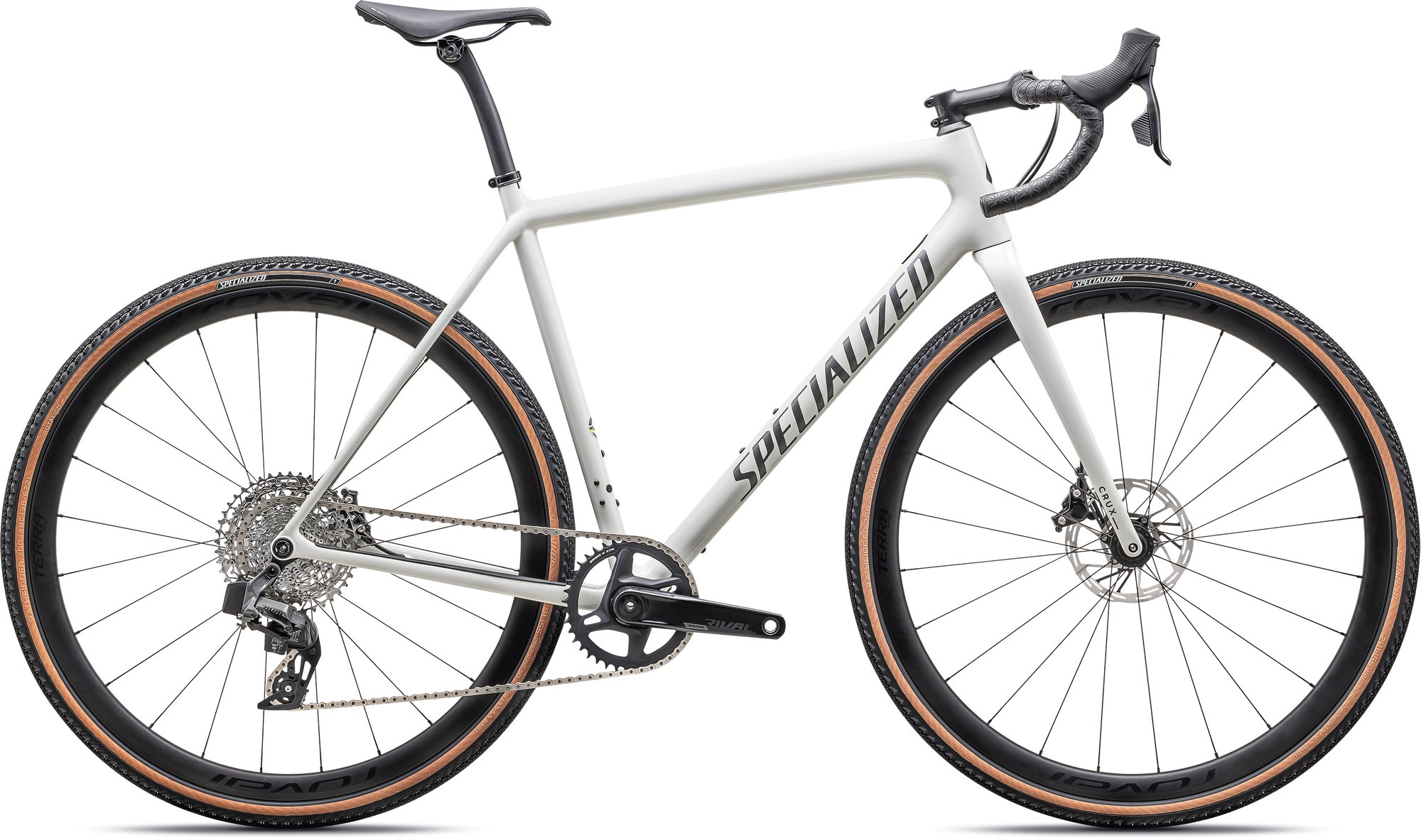 Specialized Crux Expert Sram Rival eTap AXS 2025 Gloss Dune White / Smoke Liquid Metal