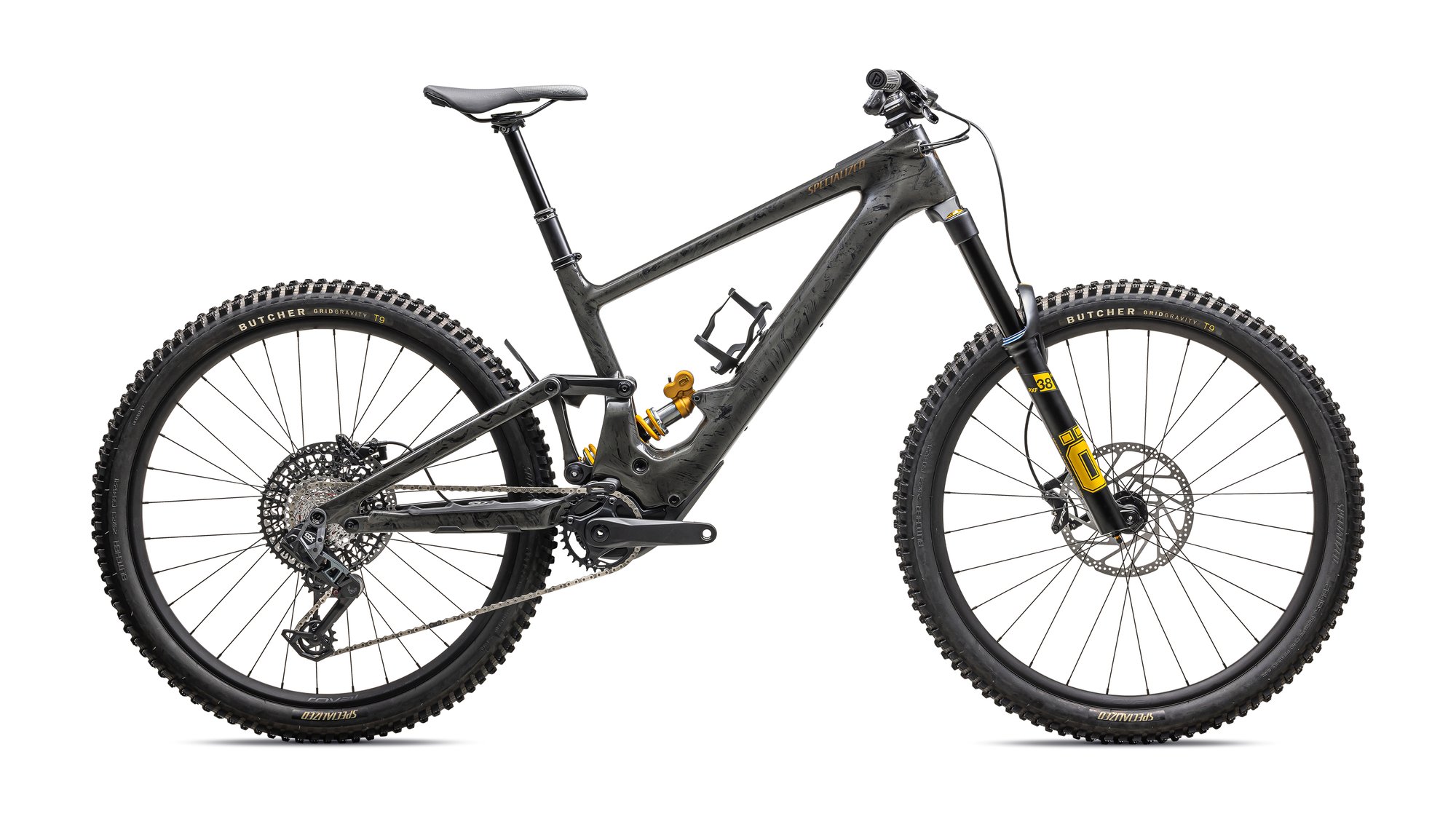 Specialized Turbo Kenevo SL 2 Ohlins Coil 2025 Charcoal Tint / Cool Grey Strata / Burnt Gold Metalli