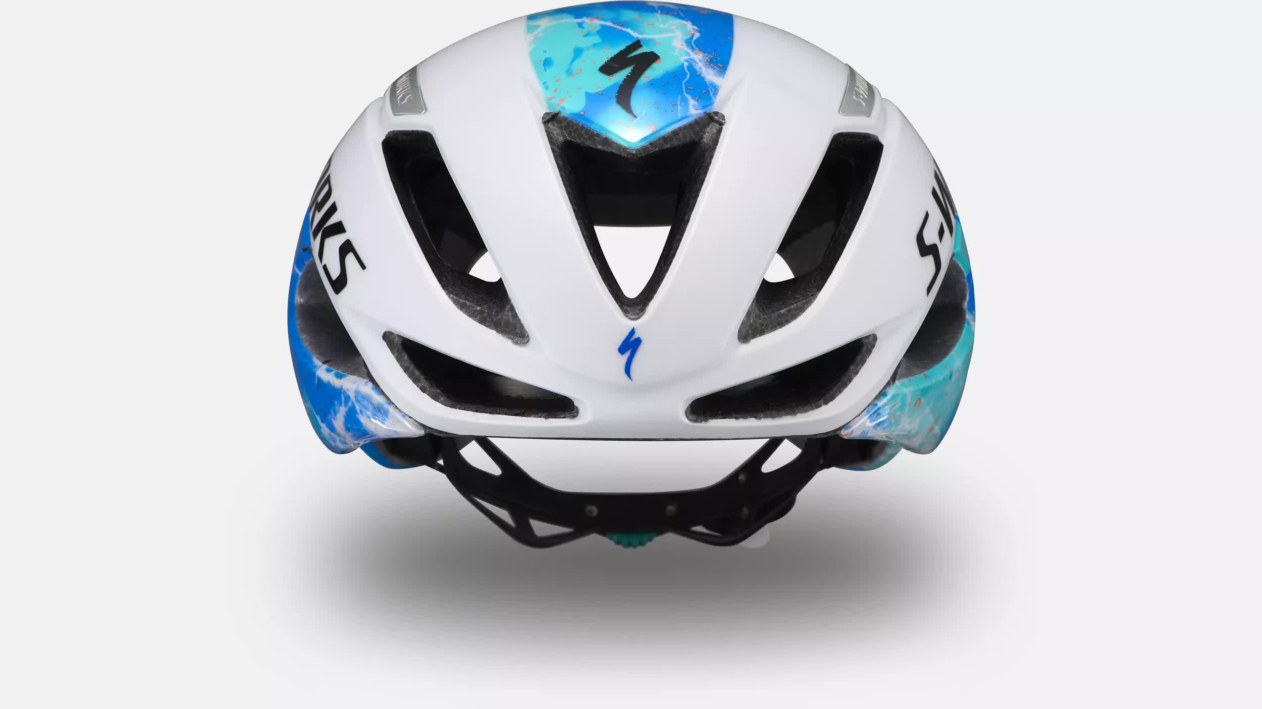 Купить шлем specialized s-works evade ii matte dove grey/gloss cobalt ...