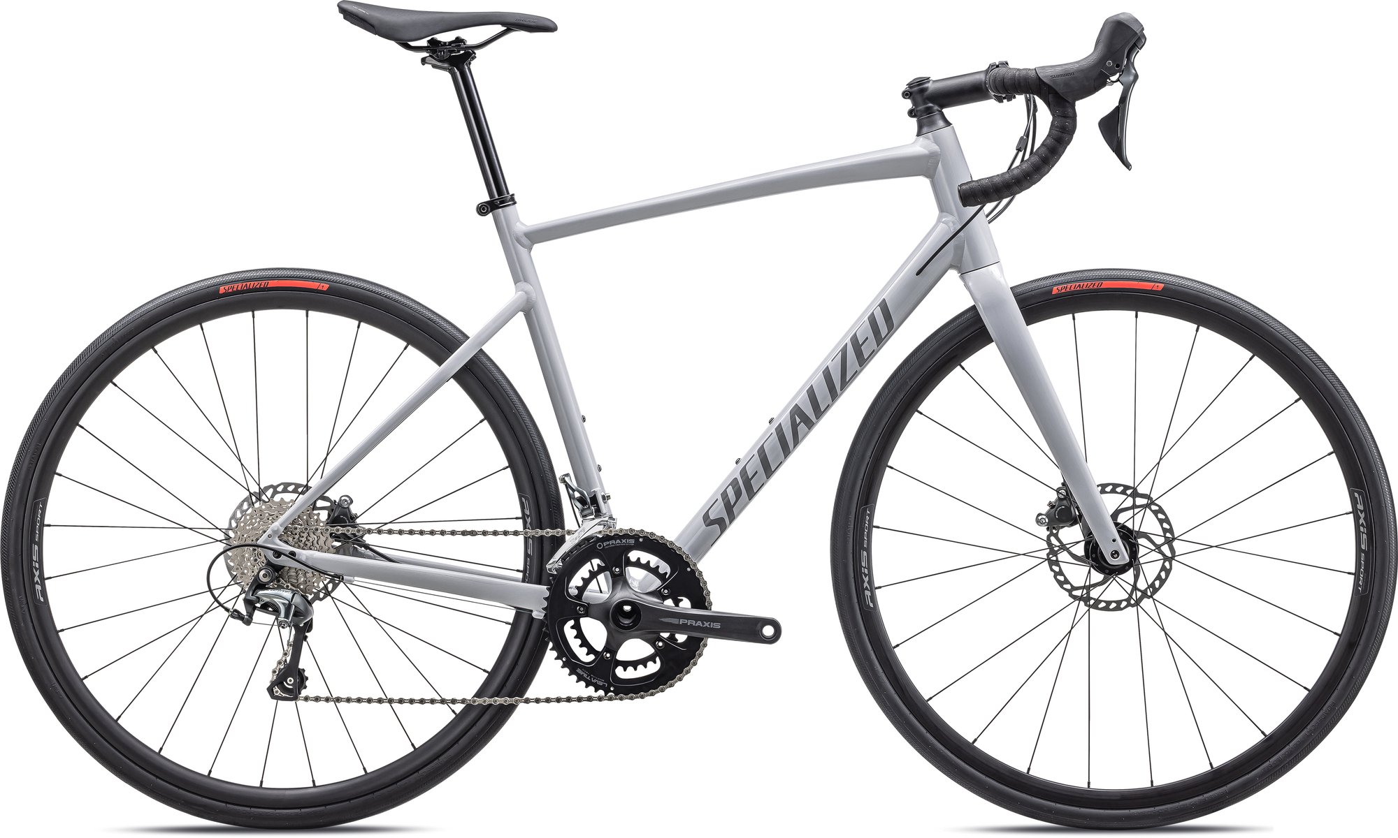 Specialized Allez E5 Sport 2025 Gloss Dove Grey / Cool Grey / Chameleon Lapis