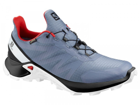 Кроссовки Salomon SUPERCROSS GTX Flint stone/Black/Red