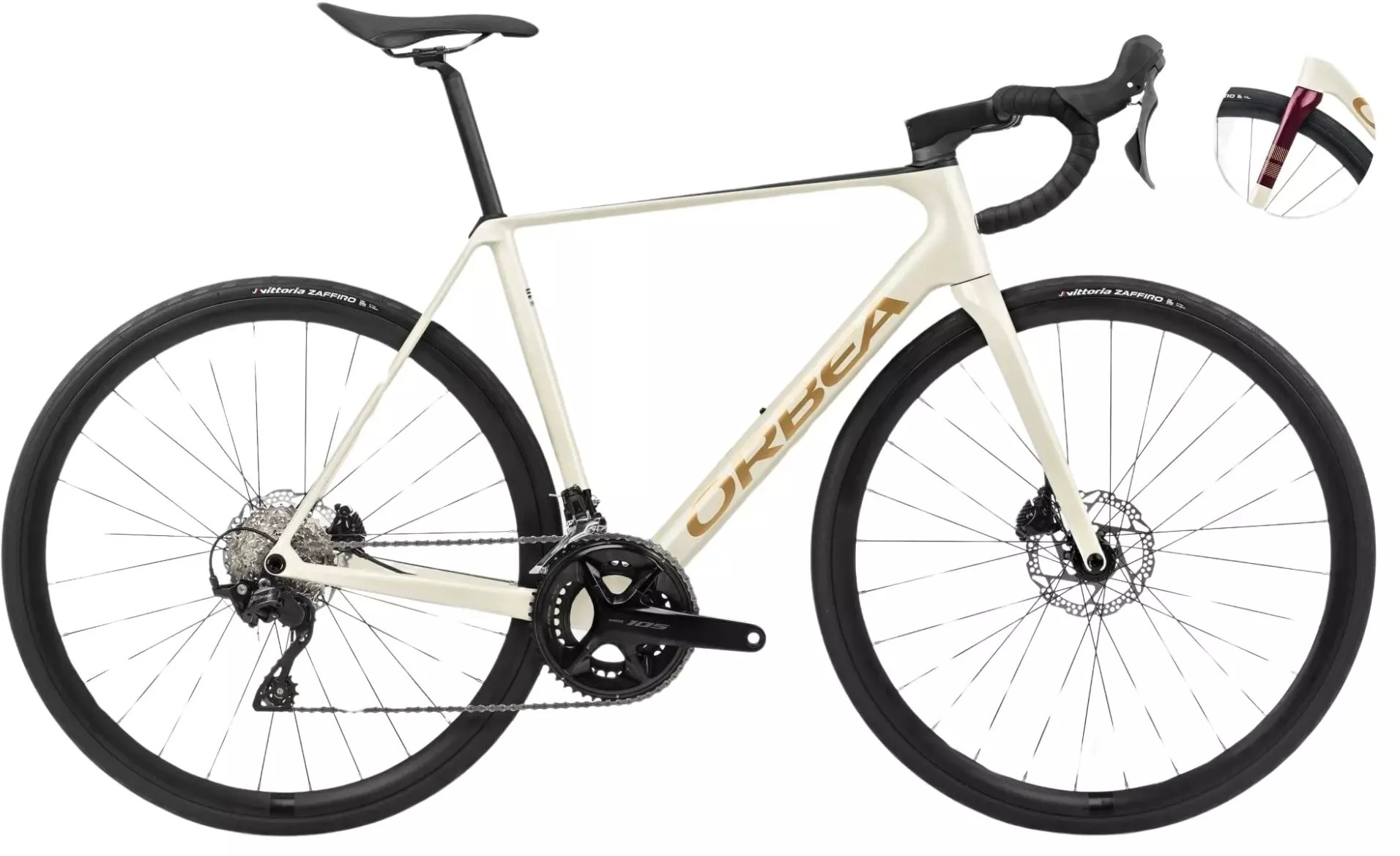 Orbea ORCA M30 2024 Ivory White Gloss Burgundy Matt Vulcano