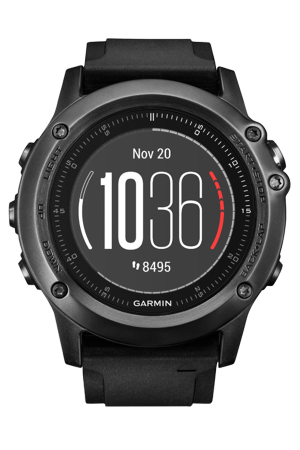 Спортивные часы Garmin Fenix 3 Sapphire HR + HRM с черным ремешком и нагрудным пульсометром Артикул 010-01338-74