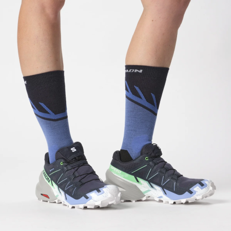 Кроссовки Кроссовки женские Salomon Speedcross 6 GTX Carbon/Provence/White Артикул L47465900-8, L47465900-5, L47465900-7, L47465900-6, L47465900-7.5, L47465900-6.5, L47465900-5.5