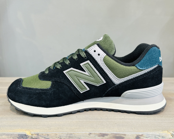 Кроссовки Кроссовки New Balance 574 Black Green Артикул U574KBG9, U574KBG12, U574KBG11, U574KBG7, U574KBG10, U574KBG8.5, U574KBG8, U574KBG9.5