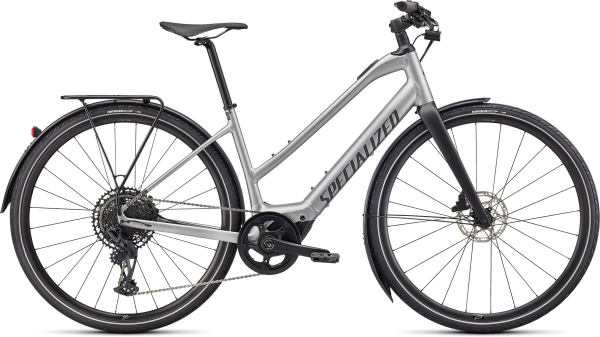 Specialized Turbo Vado SL 5.0 Step-Through EQ 2023 Brushed Aluminium / Black Reflective