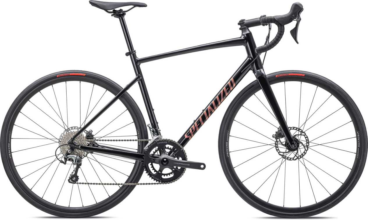 Шоссейные велосипеды Specialized Allez E5 Sport 2025 Gloss Tarmac Black Артикул 90025-7461, 90025-7458, 90025-7444, 90025-7449, 90025-7454, 90025-7452, 90025-7456