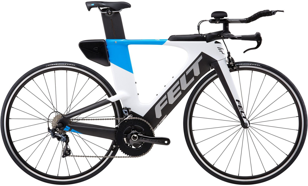 Триатлон, шоссейные велосипеды Felt IA14 Ultegra белый-черный-голубой Артикул BBHAA9351 (S), BBHAA9348 (XS), BBHAA9354 (M), BBHAA9356 (L), BBHAA9358 (XL)