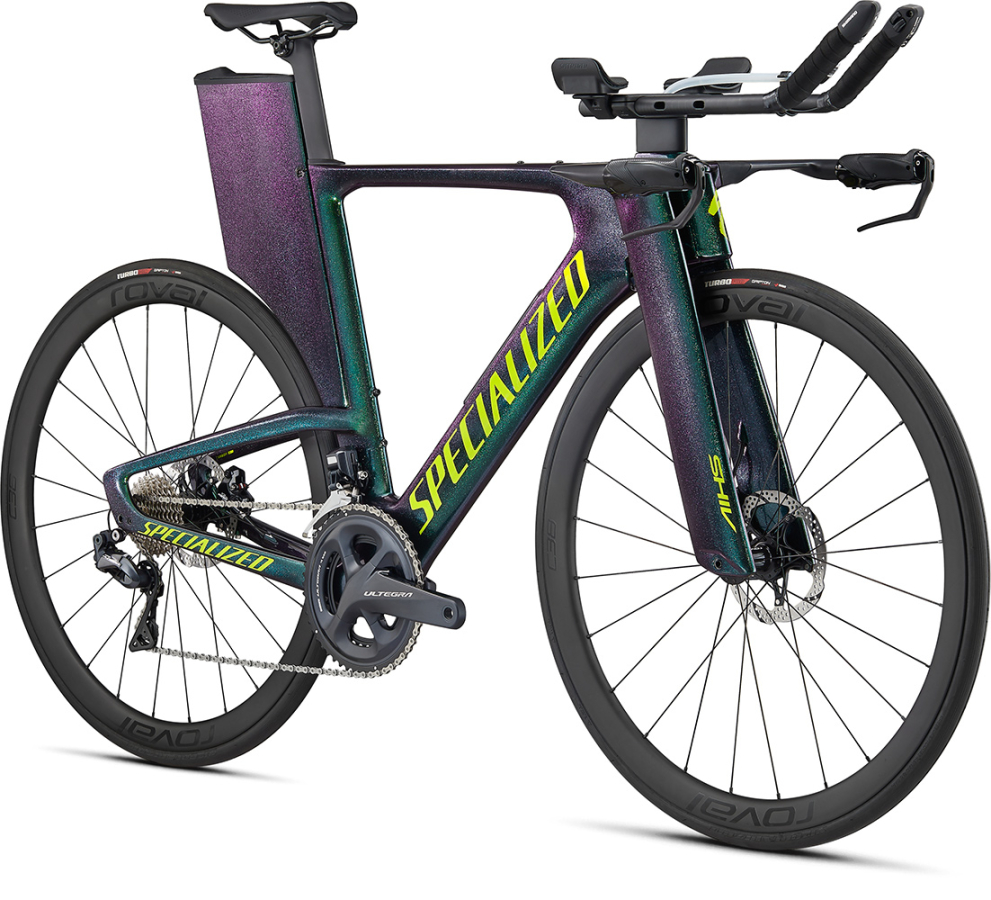 Триатлон, шоссейные велосипеды Specialized Shiv Expert Disc UDI2 2020 хамелеон-зеленый Артикул 97420-3004, 97420-3003, 97420-3002, 97420-3001