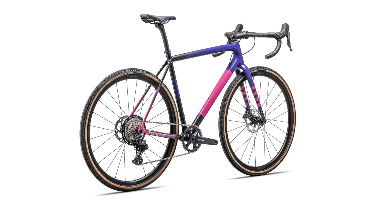 Циклокроссовые, внедорожные велосипеды Specialized Crux Comp - Shimano GRX 2025 Gloss Carbon / Purple Haze / Rebel Pink / Birch Артикул 91425-5456, 91425-5454, 91425-5449, 91425-5461, 91425-5452, 91425-5458