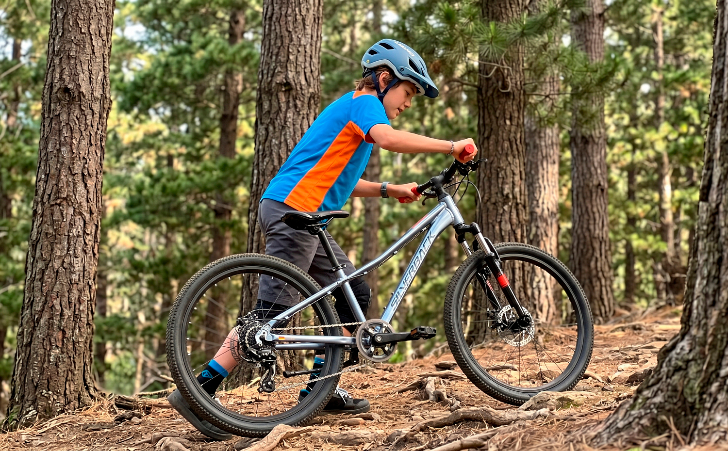 Silverback Spyke 24 D 1 Boy 2026 Matt Xenon Grey/Matt Orange