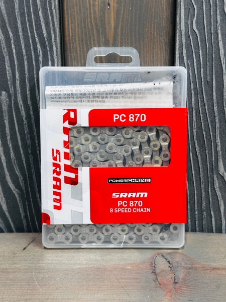 08 цепь sram pc 870 8 скоростей 114 замок power link 