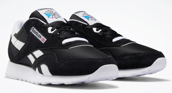 Кроссовки женские Reebok Classic Nylon black/black/white