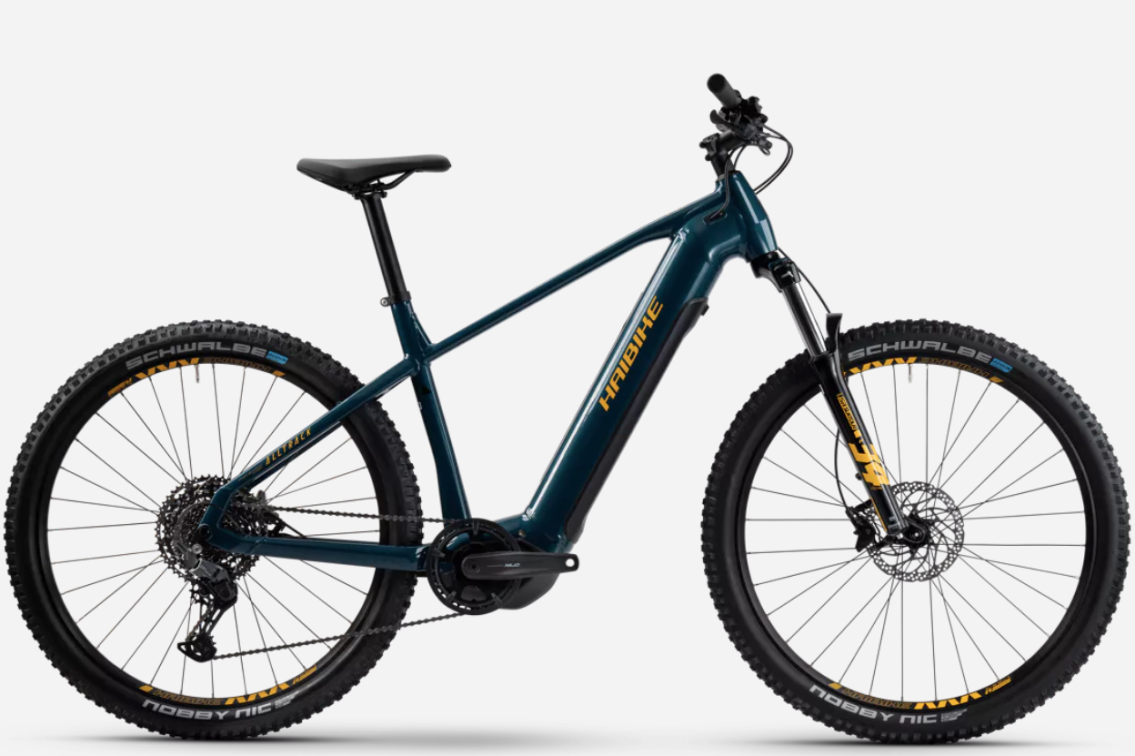 Электровелосипеды с двигателем Bosch, Yamaha, Shimano HAIBIKE AllTrack 6 29 i720Wh 11G Cues Ocean/Orange Артикул 45104460, 45104450, 45104440