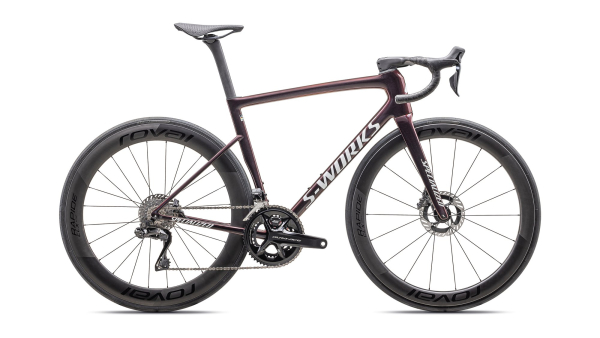 Specialized S-Works Tarmac SL8 Dura-Ace Di2 2025 Gloss Solidity / Red To Black Pearl / Metallic Whit