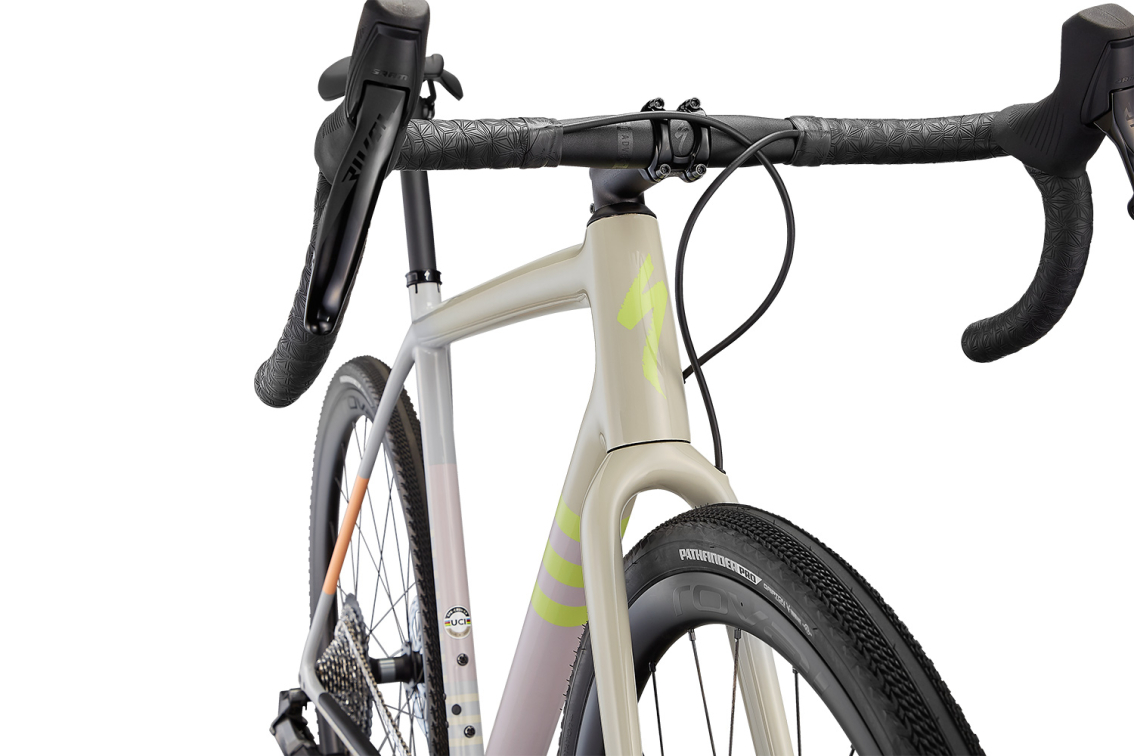 Циклокроссовые, внедорожные велосипеды Specialized Crux Expert 2022 Gloss White Speckled / Dove Grey / Papaya / Clay / Lime Артикул 91422-3049, 91422-3061, 91422-3054, 91422-3056, 91422-3058, 91422-3052