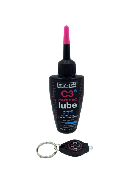 Велохимия Смазка для цепи с керамикой Muc-Off C3 Wet Ceramic Lube 50мл (влажная погода) 869 Артикул 