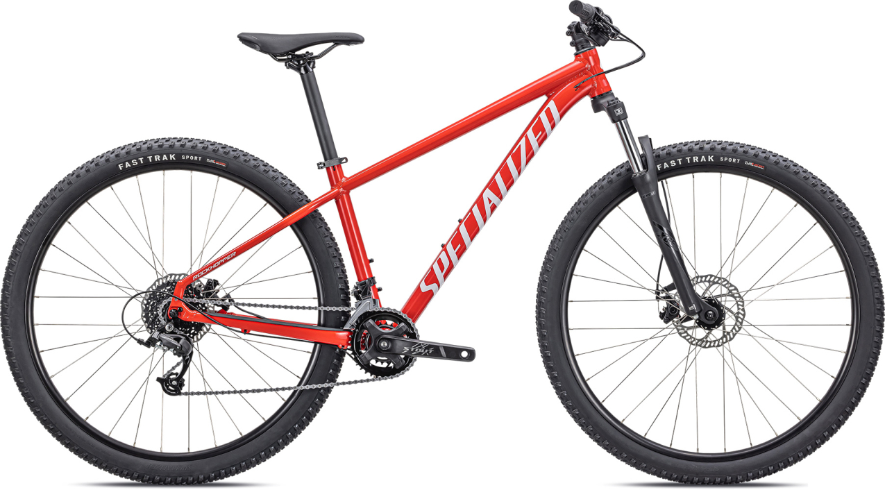 Купить Specialized Rockhopper 27,5 2022 Gloss Flo Red / White Артикул 91522-7402, 91522-7403, 91522-7401