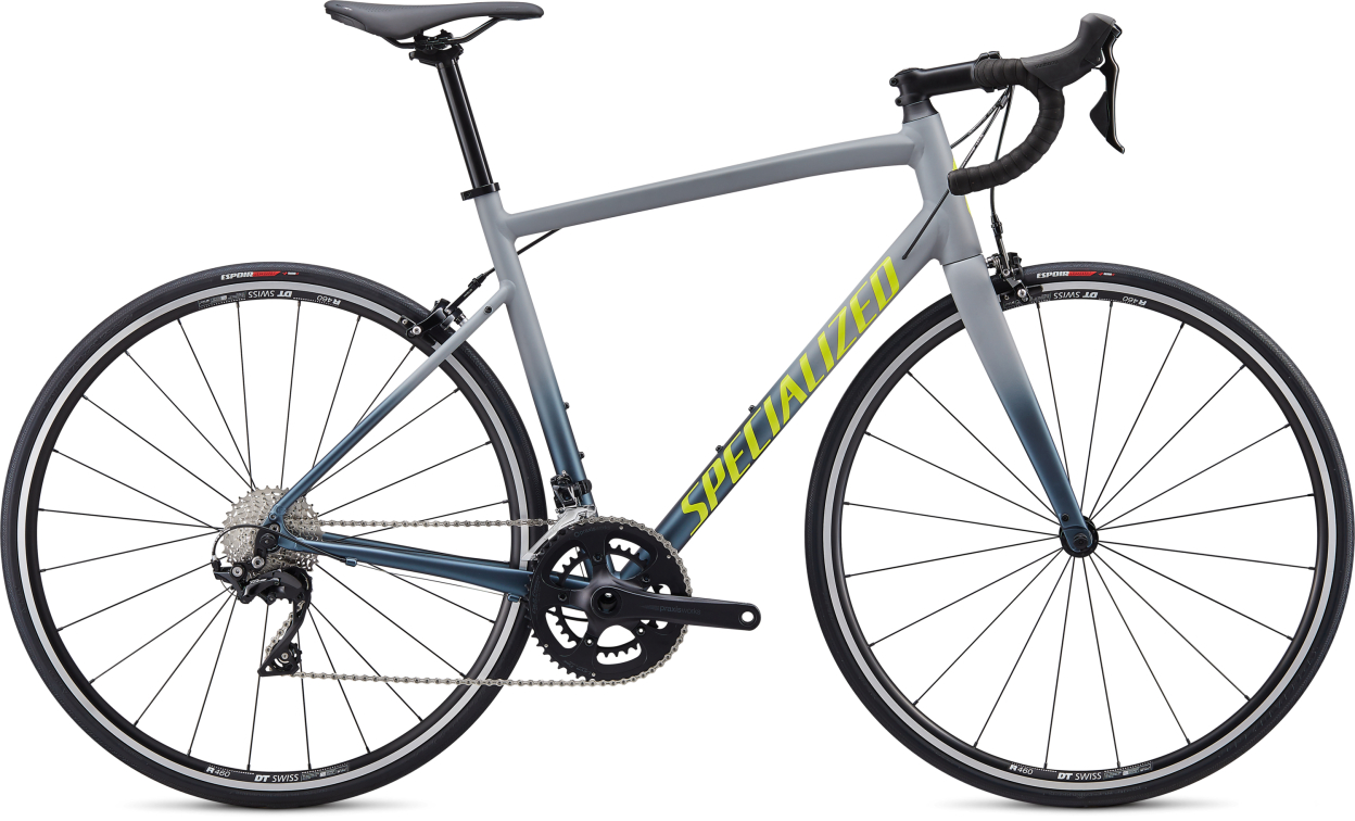 Шоссейные велосипеды Specialized Allez E5 Elite 2020 серый-синий-зеленый Артикул 90020-4049, 90020-4056, 90020-4061, 90020-4054, 90020-4052, 90020-4044, 90020-4058