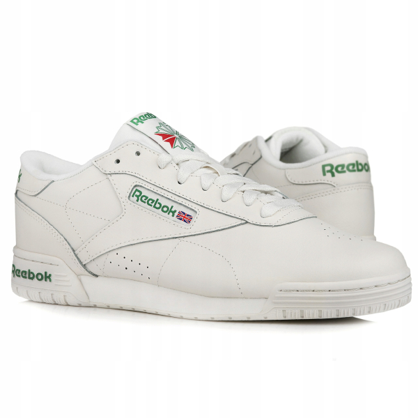 Кроссовки Reebok Reebok Exofit Lo Clean Logo chalk/vector red/glen green