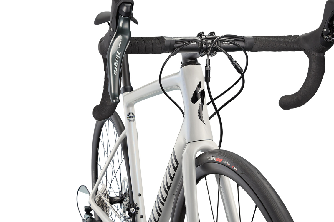 Шоссейные велосипеды Specialized Tarmac SL6 2022 Blue Ghost Pearl Over White / Tarmac Black Артикул 90622-7058, 90622-7061, 90622-7049, 90622-7052, 90622-7056, 90622-7054, 90622-7044