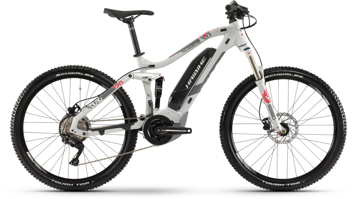 Электровелосипеды с двигателем Bosch, Yamaha, Shimano HAIBIKE SDURO FullSeven Life 3.0 500Wh 10s.Deore 2019 / серый-красный Артикул 4540354940