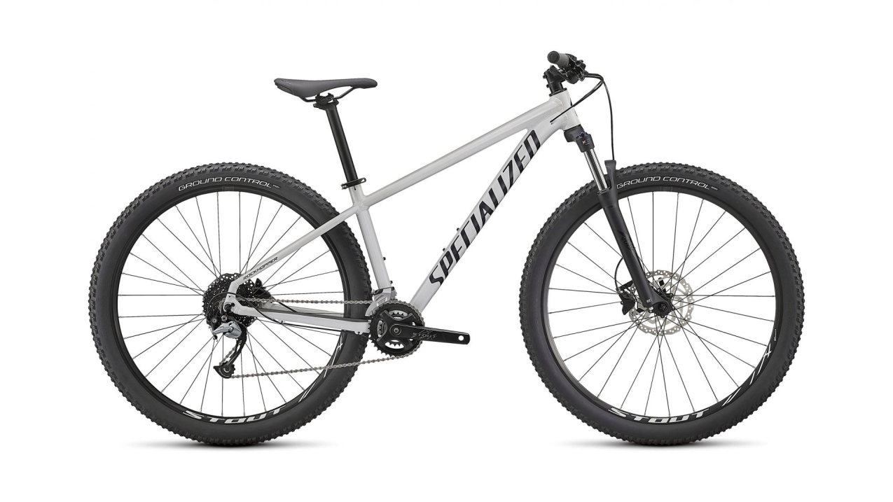 Купить Specialized Rockhopper Comp 29 2X 2021 Gloss Metallic White Silver / Satin Black Артикул 91520-2406, 91520-2403, 91520-2404, 91520-2402, 91520-2405