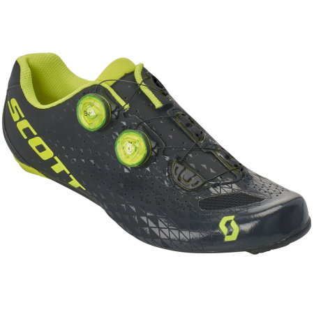 Велотуфли шоссе и триатлон Велотуфли Scott Road RC matt black/sulphur yellow Артикул 7613368481225, 7613368481201