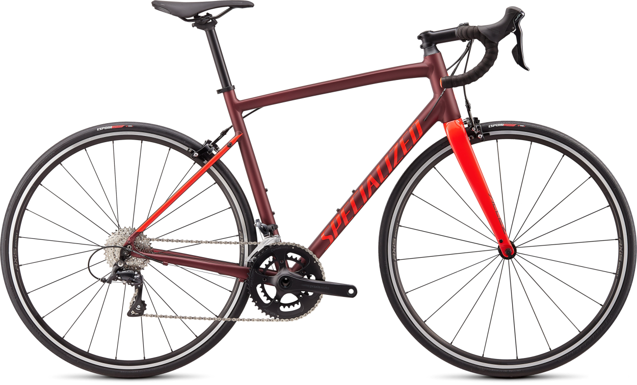 Шоссейные велосипеды Specialized Allez E5 Sport 2020 малиновый-красный Артикул 90020-6244, 90020-6261, 90020-6252, 90020-6258, 90020-6254, 90020-6249, 90020-6256