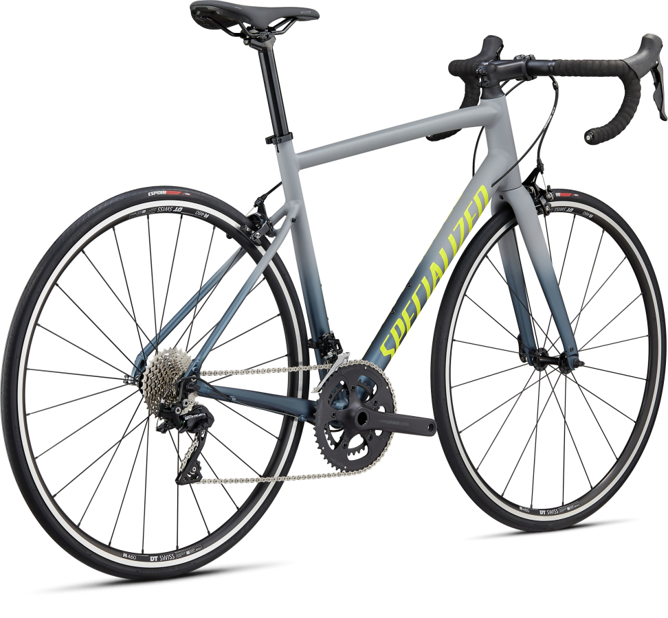 Шоссейные велосипеды Specialized Allez E5 Elite 2020 серый-синий-зеленый Артикул 90020-4044, 90020-4049, 90020-4052, 90020-4054, 90020-4056, 90020-4058, 90020-4061