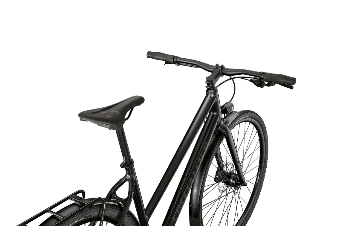 Городские велосипеды Specialized Sirrus X 3.0 Step-Through EQ 2021 Gloss Nearly Black / Black Reflective Артикул 92421-7402, 92421-7401, 92421-7404, 92421-7403, 92421-7405