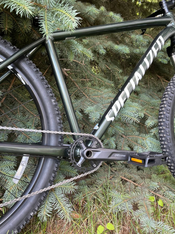 Купить Specialized Rockhopper Elite 29 Deore 1x11 Gloss Oak Green Metallic / Metallic White Silver Артикул 