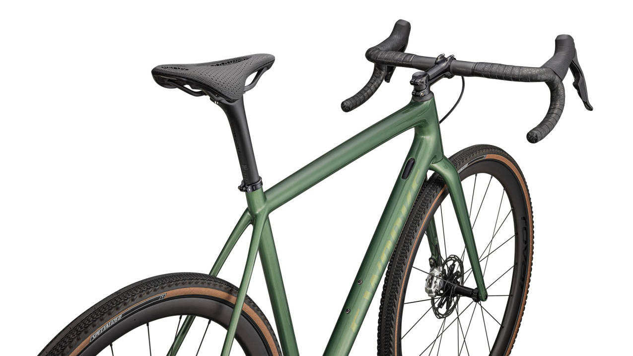 Циклокроссовые, внедорожные велосипеды Specialized S-Works Crux Sram Red XPLR 2025 Gloss Cypress Metallic / Viavi Gold To Silver Pearl Артикул 91425-0061, 91425-0058, 91425-0056, 91425-0054, 91425-0049, 91425-0052