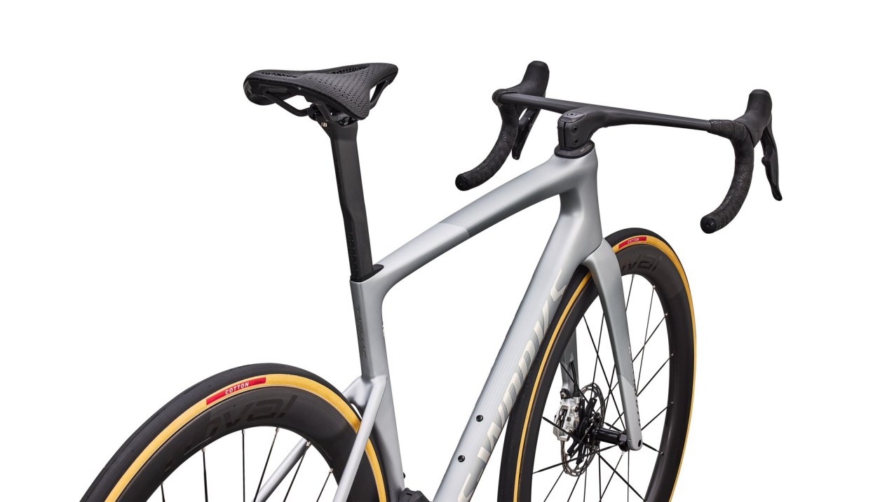 S-WORKS велосипеды шоссе Specialized S-Works Tarmac SL9 AXS 2027 Satin Silver Dust / Spectrum Flake / Chrome Артикул 94927-0052, 94927-0061, 94927-0058, 94927-0049, 94927-0056, 94927-0054