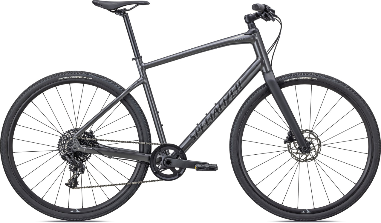 Городские велосипеды Specialized Sirrus X 4.0 2022 Gloss Smoke / Cool Grey / Satin Black Reflective Артикул 92422-5102, 92422-5104, 92422-5101, 92422-5105, 92422-5100, 92422-5103