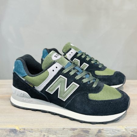 Кроссовки Кроссовки New Balance 574 Black Green Артикул U574KBG9, U574KBG12, U574KBG11, U574KBG7, U574KBG10, U574KBG8.5, U574KBG8, U574KBG9.5