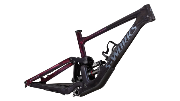 рама specialized s-works enduro frameset 2025 gloss rebel pink tint carbon / fog tint