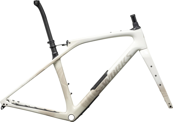 рама Specialized S-Works Diverge STR 2024 Gloss Dune/white Birch/pearl