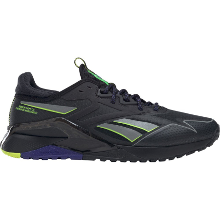 Кроссовки Кроссовки Reebok Nano X2 TR Adventure core black/bold purple/solar acid yellow Артикул HQ58528.5