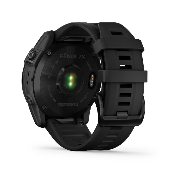Спортивные часы Спортивные часы Garmin Fenix 7x Sapphire Solar, DLC-покрытие,черные с черным ремешк. Артикул 