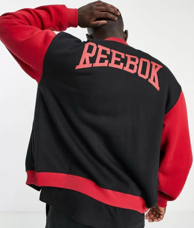 Куртки Куртка Reebok CL BBALL VARSITY Jacket black Артикул HC5709XL, HC5709L