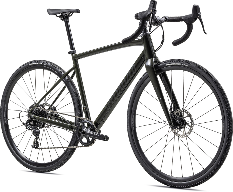Гравийные велосипеды, комфорт плюс Specialized Diverge Comp E5 2023 Gloss Dark Moss Green / Pearl Артикул 95423-5264, 95423-5256, 95423-5249, 95423-5252, 95423-5254, 95423-5261, 95423-5258