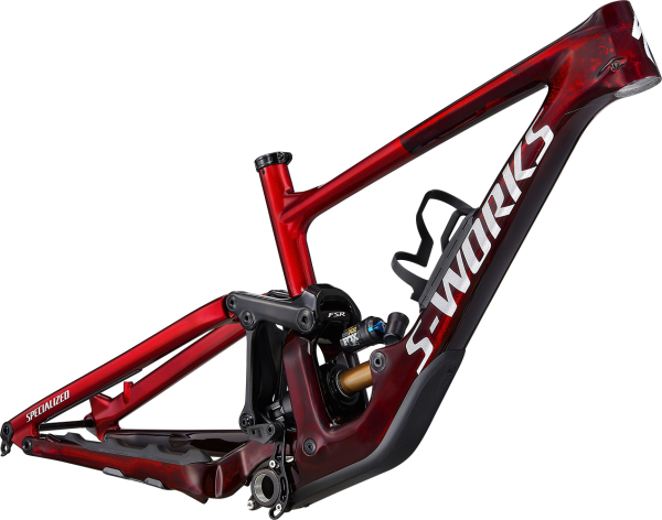 рама Specialized S-Works Enduro 2022 Gloss Red Tint Carbon / Red Tint / Light Silver