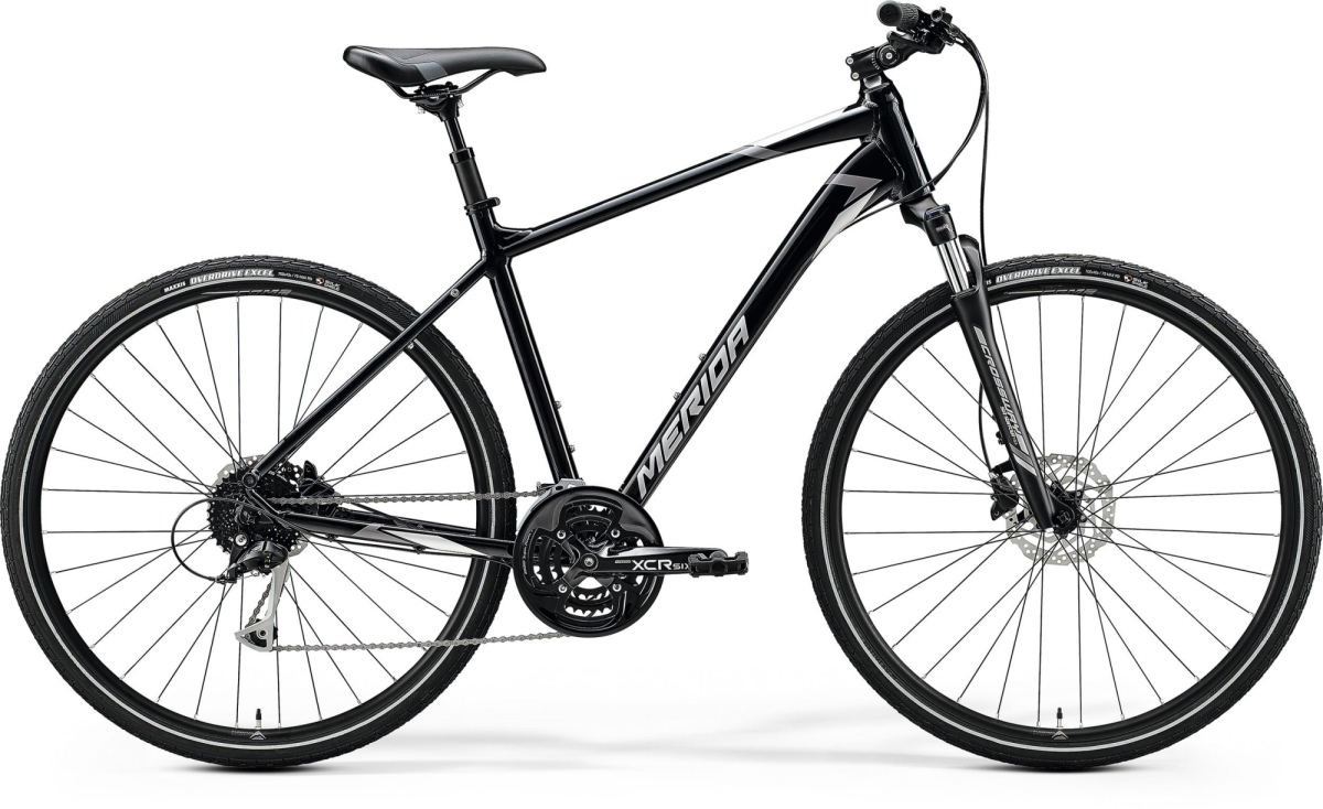 Гибридные велосипеды Merida Crossway 100 2020 черный-серый Артикул 6110851487, 6110851476, 6110851465, 6110851498