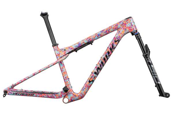 рама Specialized S-Works Epic World Cup 2024 Gloss Lagoon Blue / Purple Orchid / Blaze Impasto